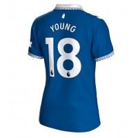 Fotbalové Dres Everton Ashley Young #18 Dámské Domácí 2023-24 Krátký Rukáv